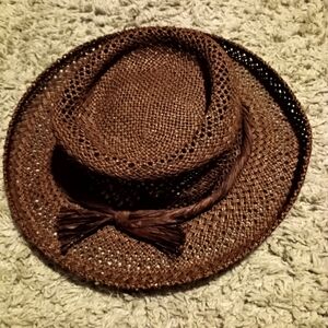 Liz Claiborne Brown Woven Hat